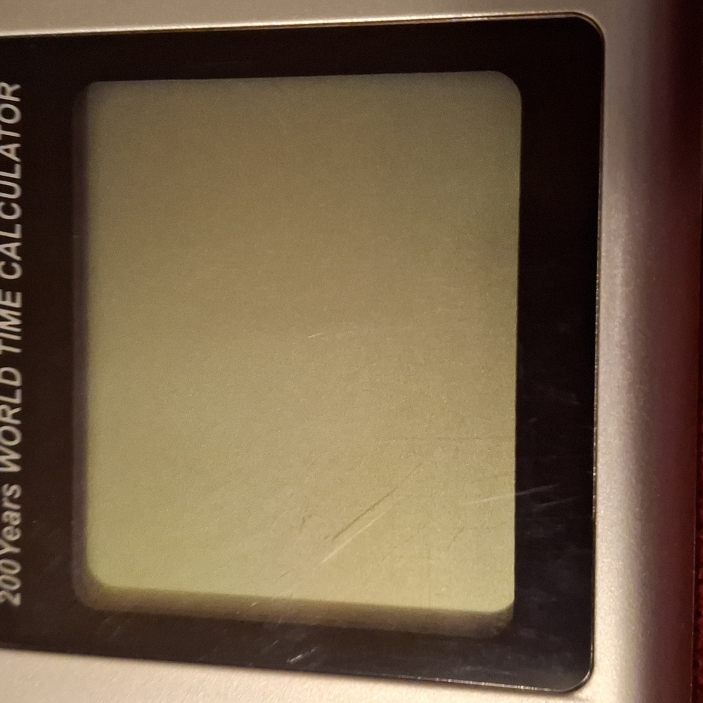 Silver World Time Calculator Works Needs Battery Instructions Included - Picture 7 of 7